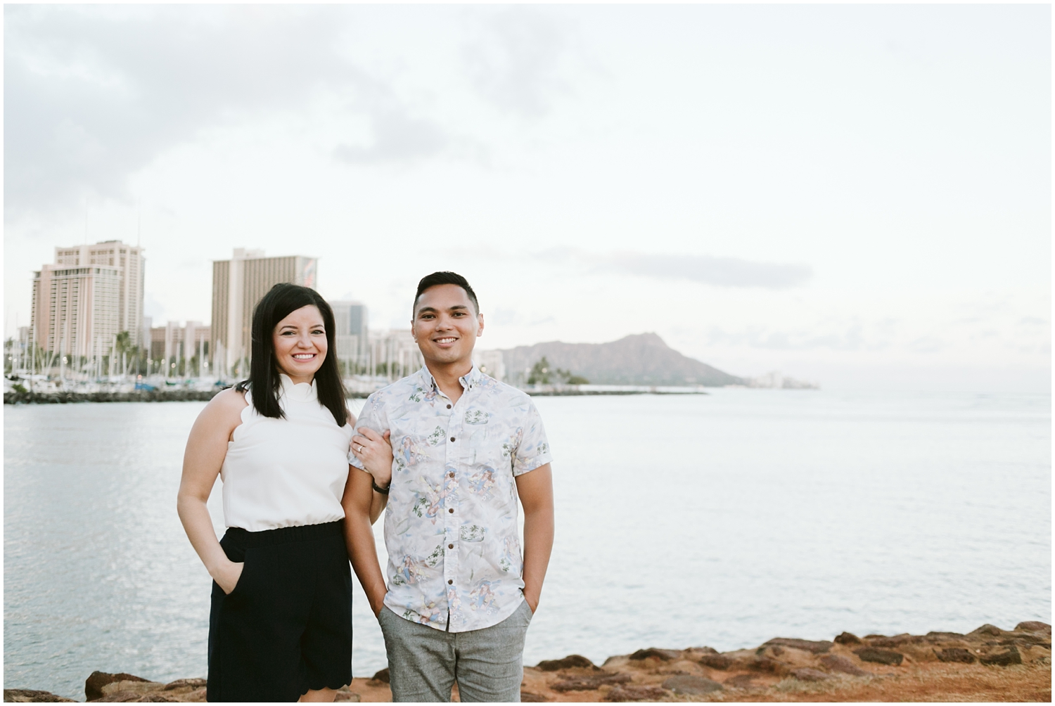 Kakaako Hawaii Engagement Photographer, Kakaako Hawaii Engagement Photos, Kakaako Engagement Session, Honolulu Magic Island, Engagement photos at Magic Island Hawaii, Honolulu Engagement Photographer