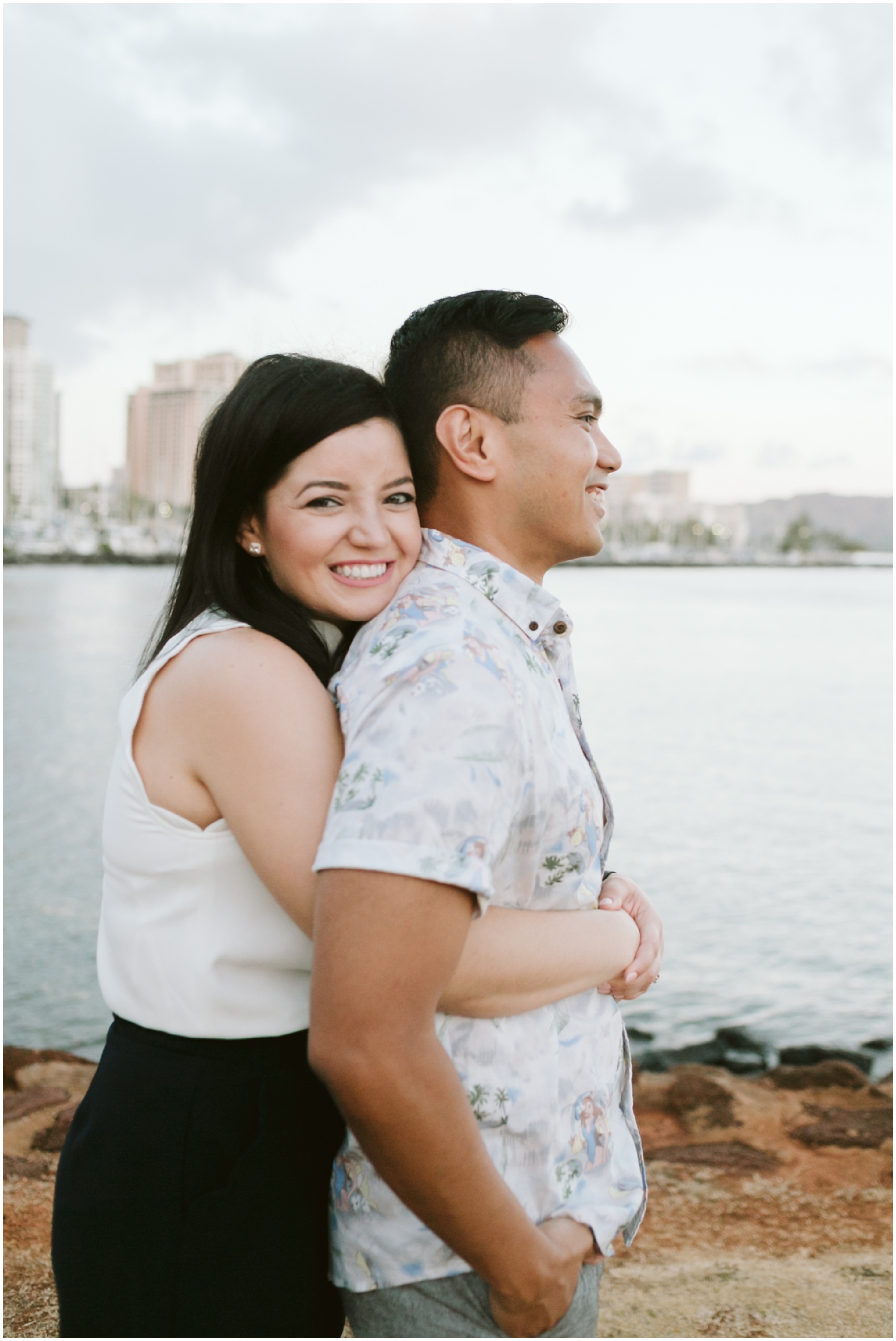 Kakaako Hawaii Engagement Photographer, Kakaako Hawaii Engagement Photos, Kakaako Engagement Session, Honolulu Magic Island, Engagement photos at Magic Island Hawaii, Honolulu Engagement Photographer