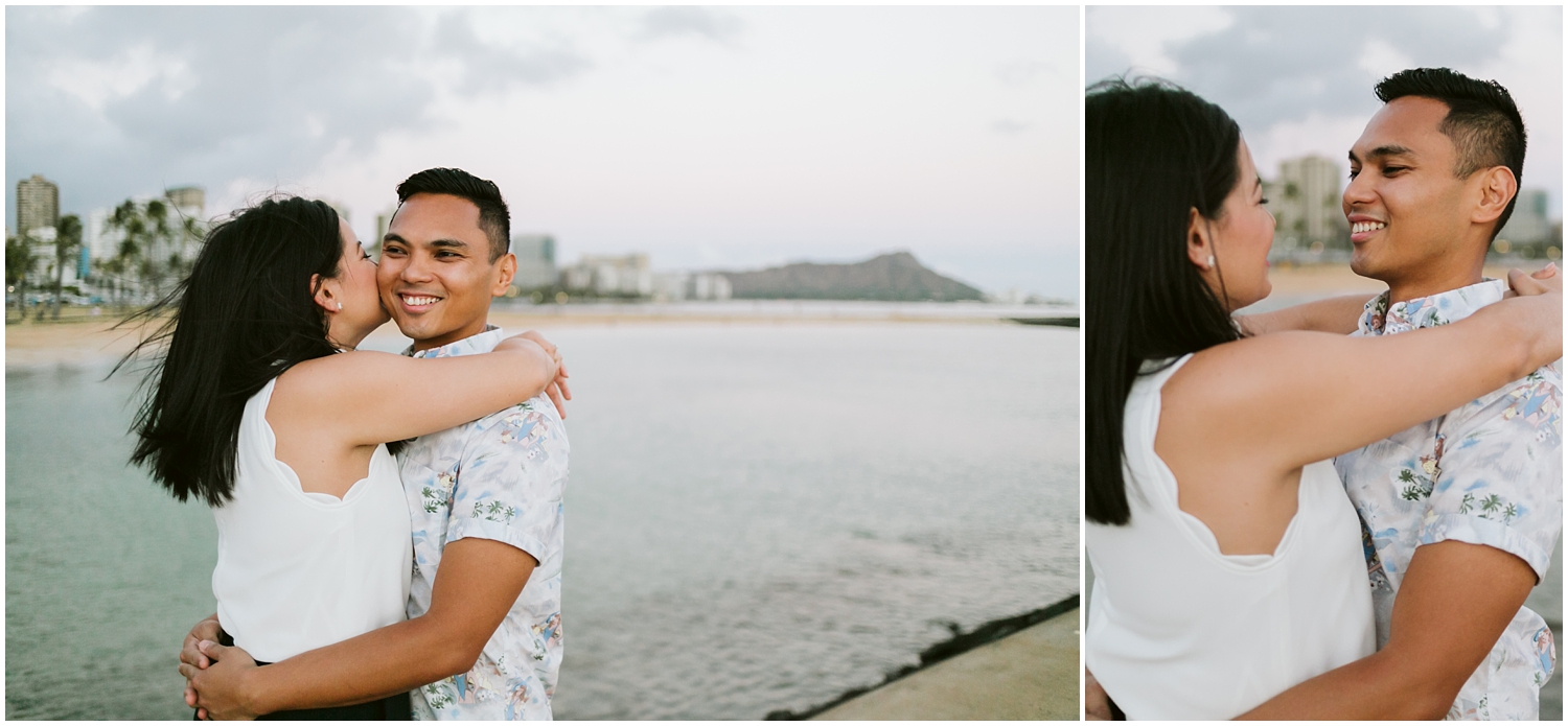 Kakaako Hawaii Engagement Photographer, Kakaako Hawaii Engagement Photos, Kakaako Engagement Session, Honolulu Magic Island, Engagement photos at Magic Island Hawaii, Honolulu Engagement Photographer