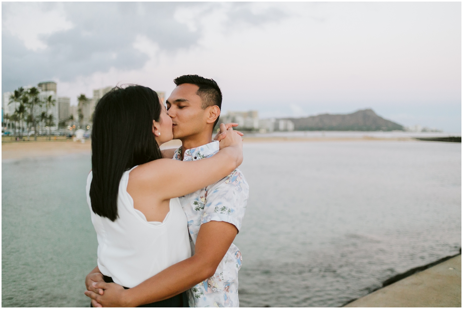 Kakaako Hawaii Engagement Photographer, Kakaako Hawaii Engagement Photos, Kakaako Engagement Session, Honolulu Magic Island, Engagement photos at Magic Island Hawaii, Honolulu Engagement Photographer