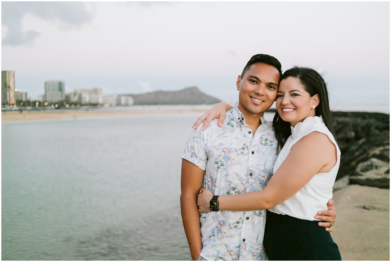 Kakaako Hawaii Engagement Photographer, Kakaako Hawaii Engagement Photos, Kakaako Engagement Session, Honolulu Magic Island, Engagement photos at Magic Island Hawaii, Honolulu Engagement Photographer