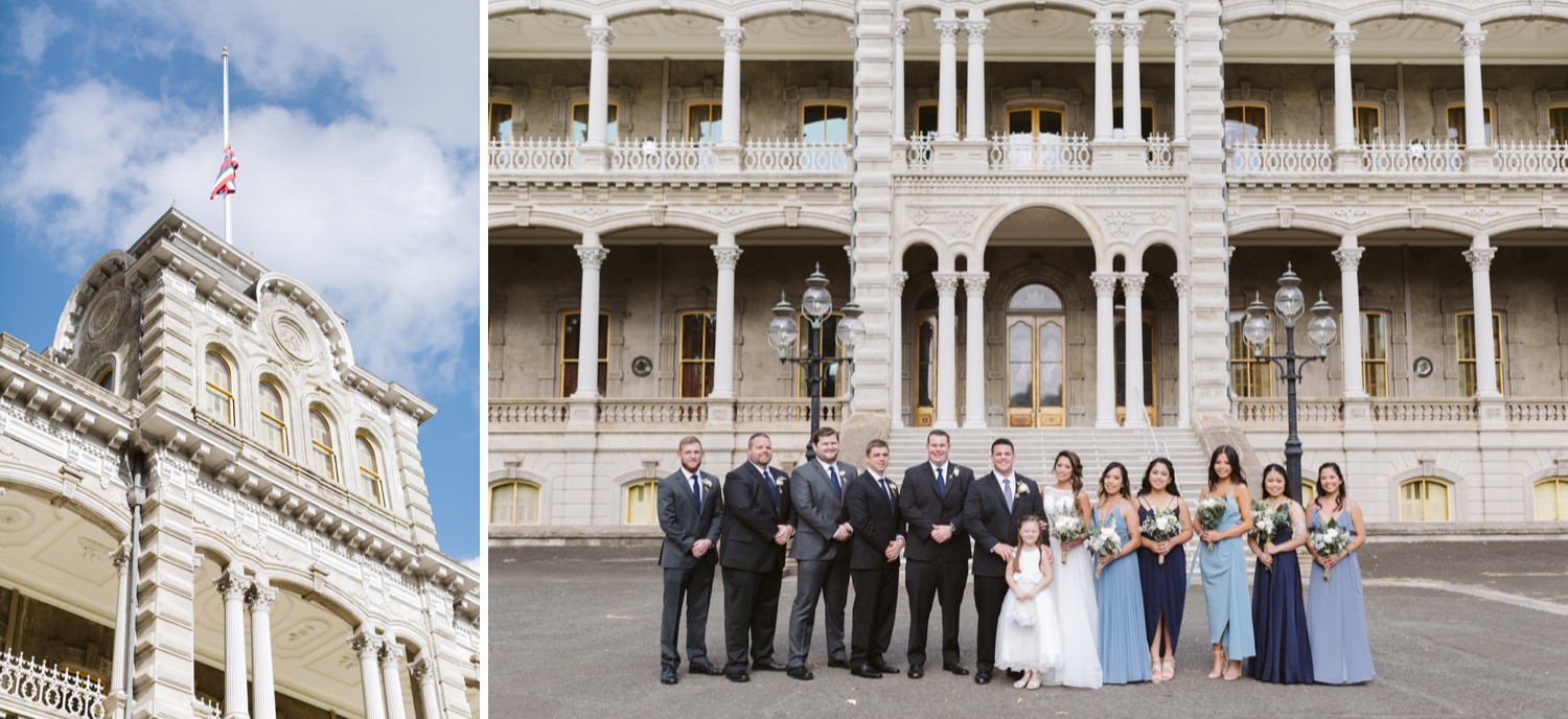 palace_Julia_Hawaii_iolani_Honolulu_Wedding_Bridesmaids_Cafe_Groom_party_Bride_Groomsmen.jpg
