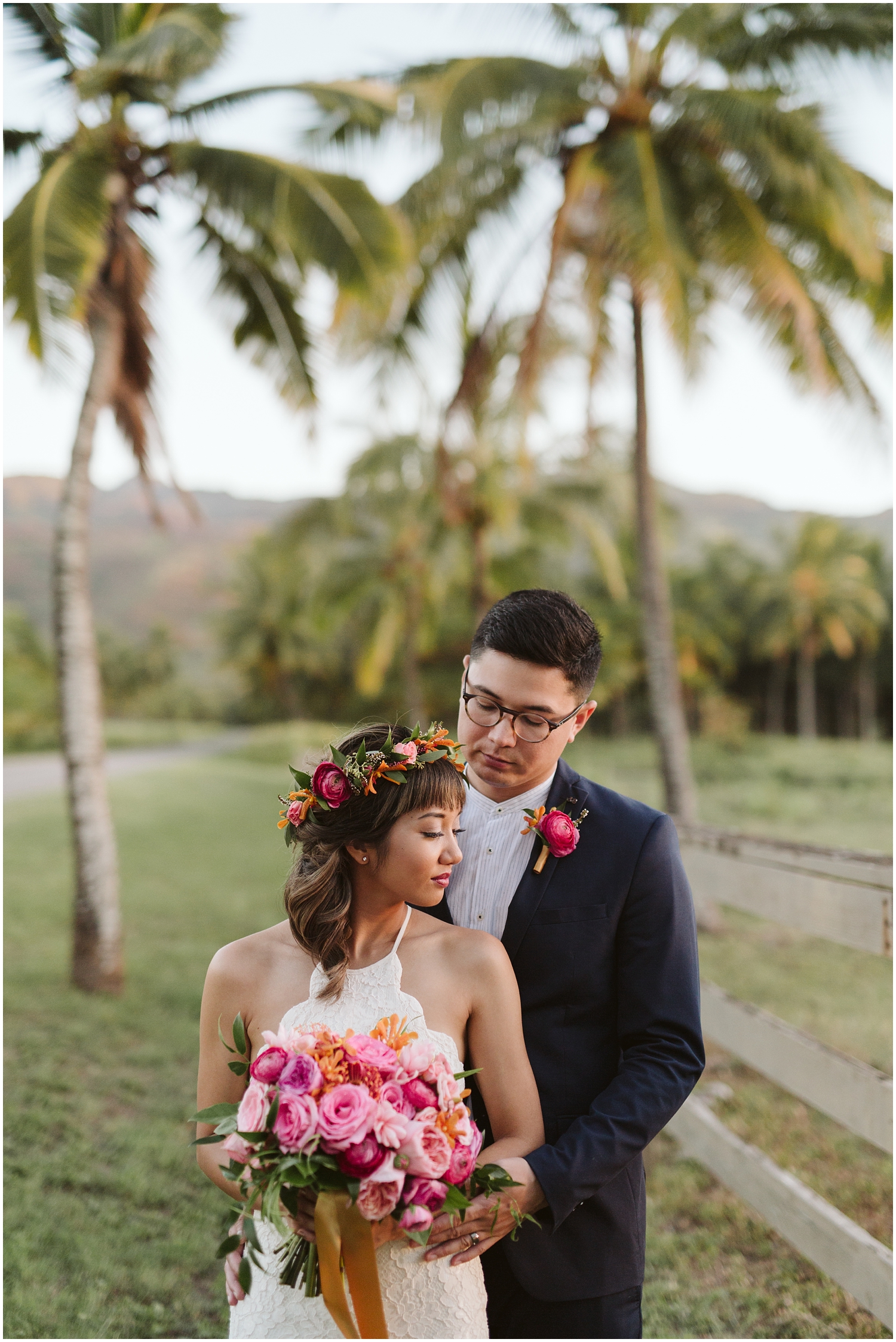 Dillingham Ranch Wedding, Tropical Hawaii Wedding Ceremony, Oahu Hawaii Wedding Ceremony, Hawaii Elopement